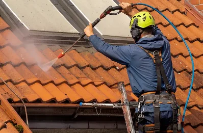 Démoussage et hydrofuge de toiture à Biollet